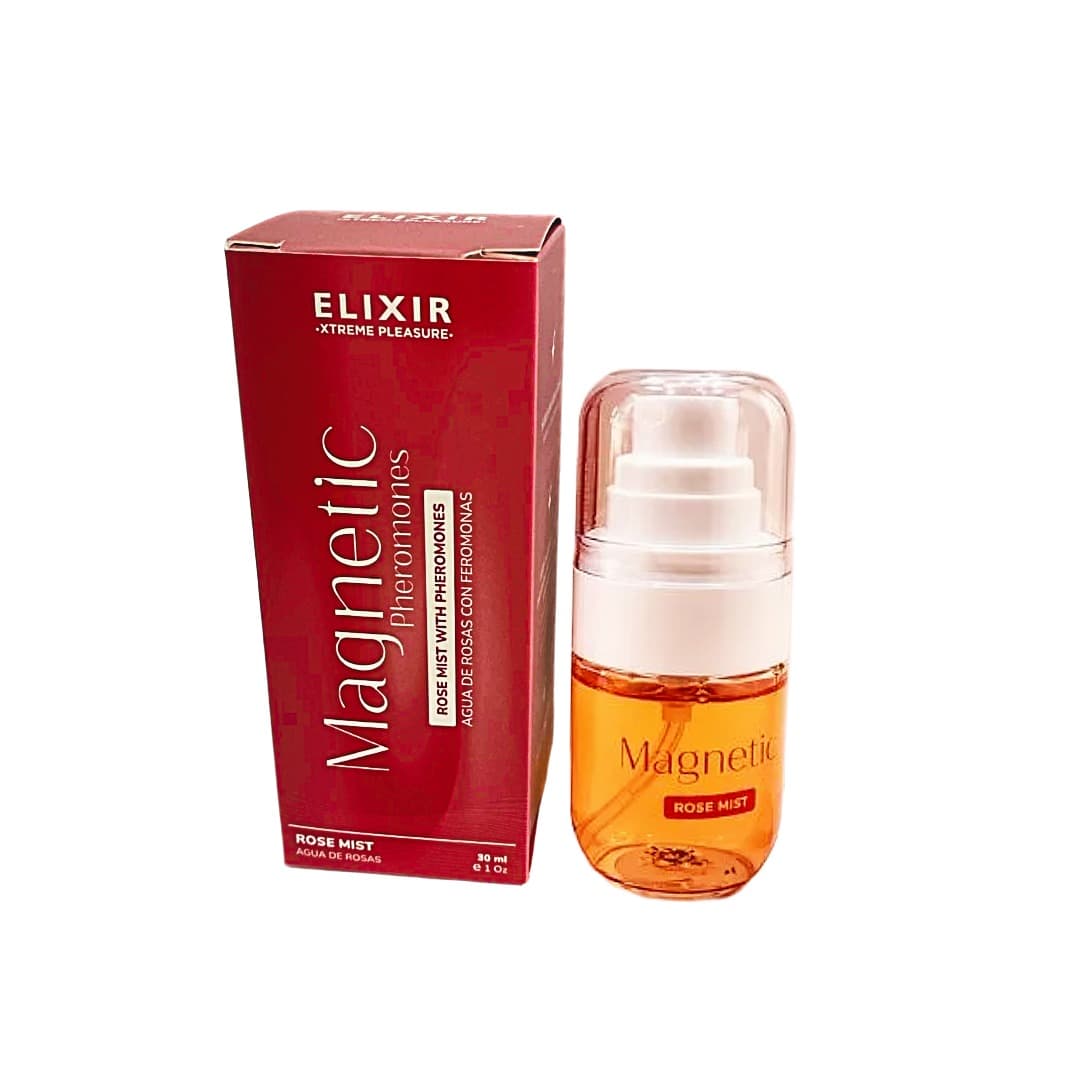 Magnetic Rose Mist — Una bruma facial de agua de rosas con feromonas para elevar tu seguridad y cuidar tu piel.